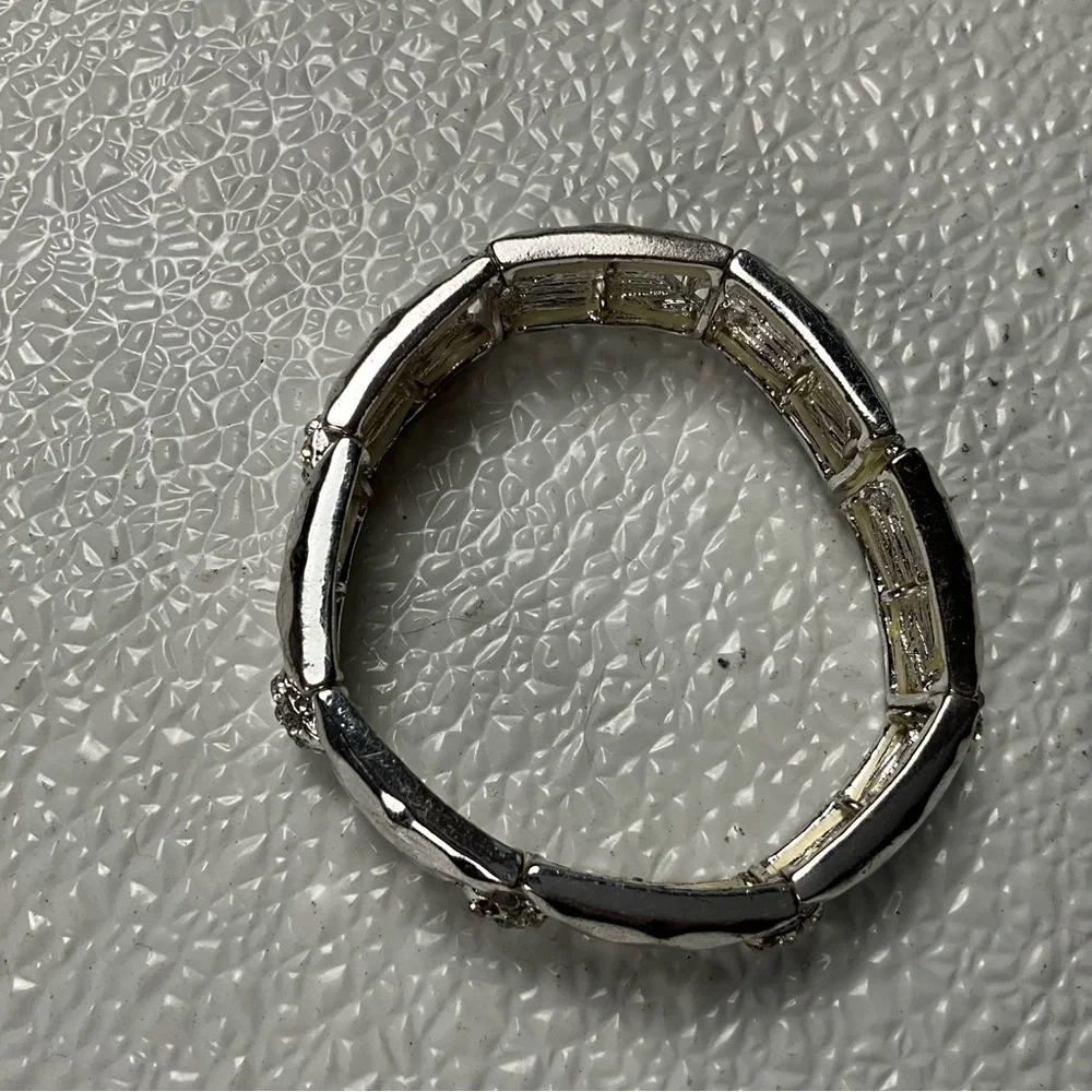 Stainless Steel‎ Rhinestone Elastic Bracelet
